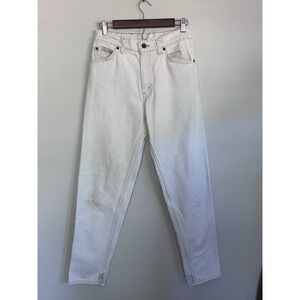 Vintage '92 Levi's 550 Jeans 30x32 (28x31) Cream 90s Made in USA Orange Tab